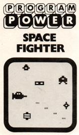 Box cover for Space Fighter on the Acorn Atom.