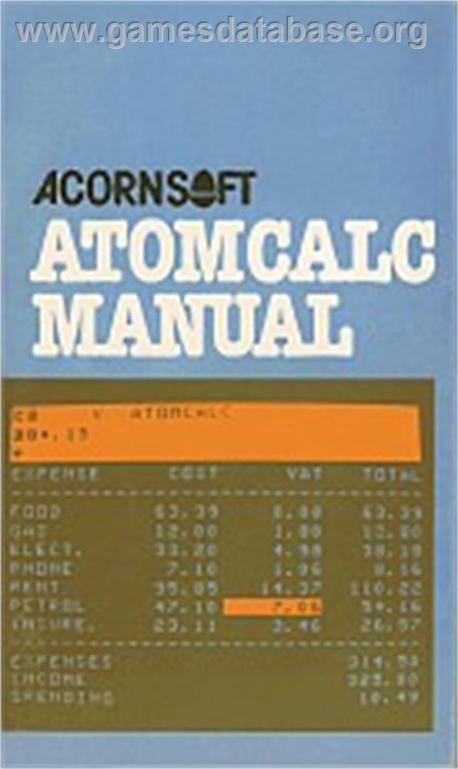 AtomCalc - Acorn Atom - Artwork - Box