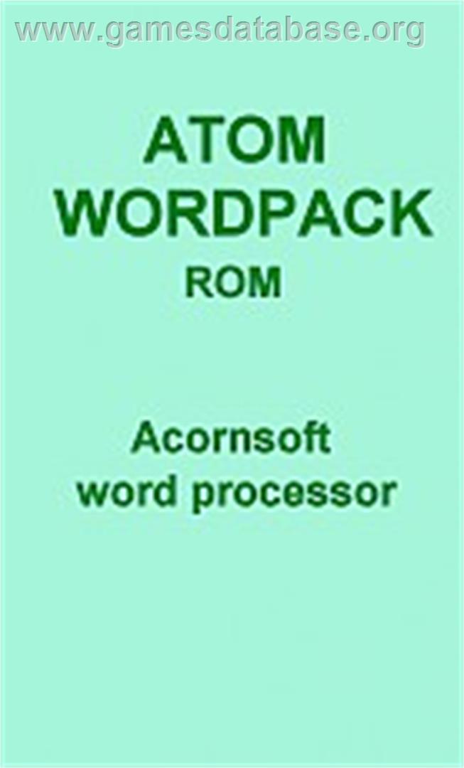 Wordpack - Acorn Atom - Artwork - Box