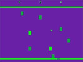 In game image of Drive on the Acorn Atom.