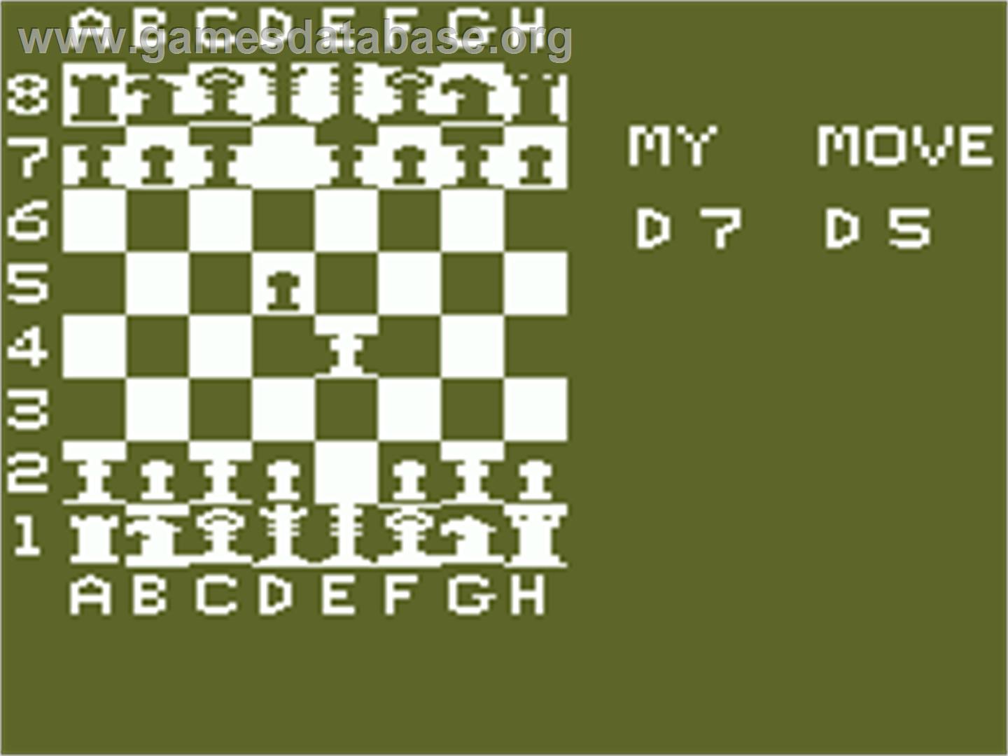 Chess v1.2 - Acorn Atom - Artwork - In Game