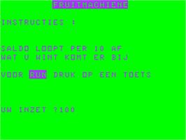 Title screen of Bandit on the Acorn Atom.