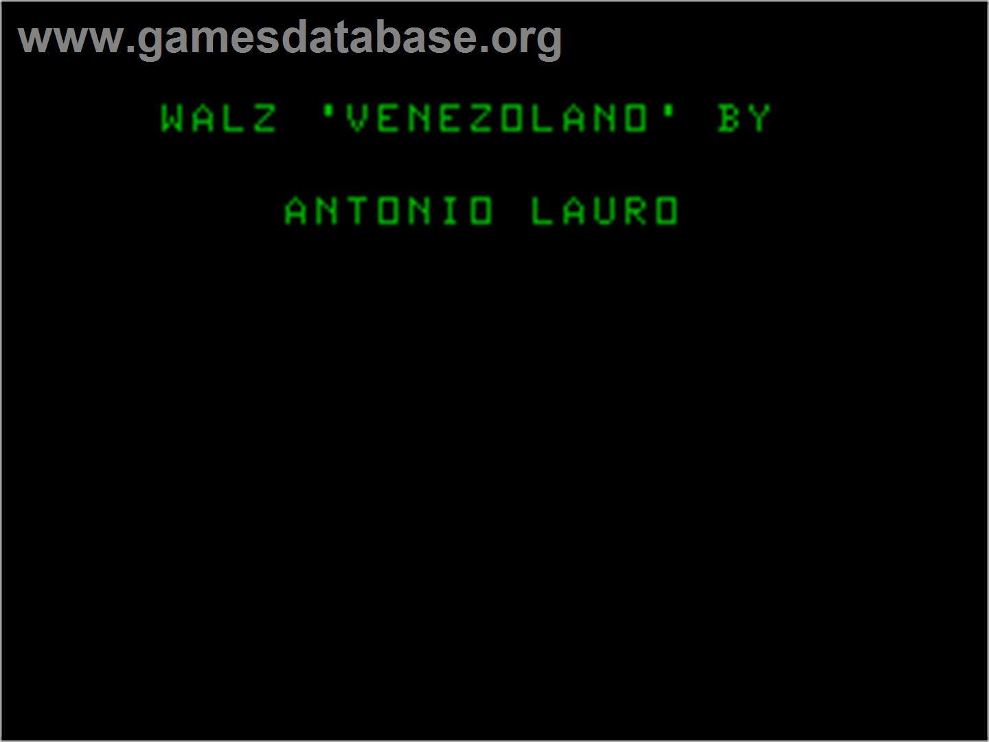 Walz Venezolano - Acorn Atom - Artwork - Title Screen