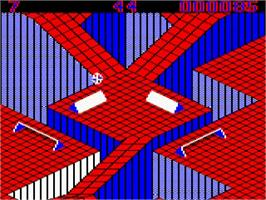 In game image of Gyroscope on the Acorn BBC Micro.