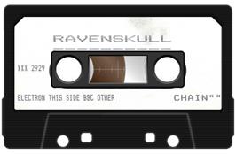 Cartridge artwork for Ravenskull on the Acorn Electron.