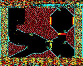 In game image of Exile on the Acorn Electron.