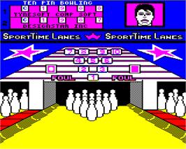 In game image of Indoor Sports on the Acorn Electron.