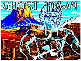 Title screen of Ghost Town on the Acorn Electron.