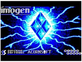 Title screen of Imogen on the Acorn Electron.