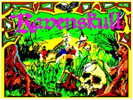 Title screen of Ravenskull on the Acorn Electron.