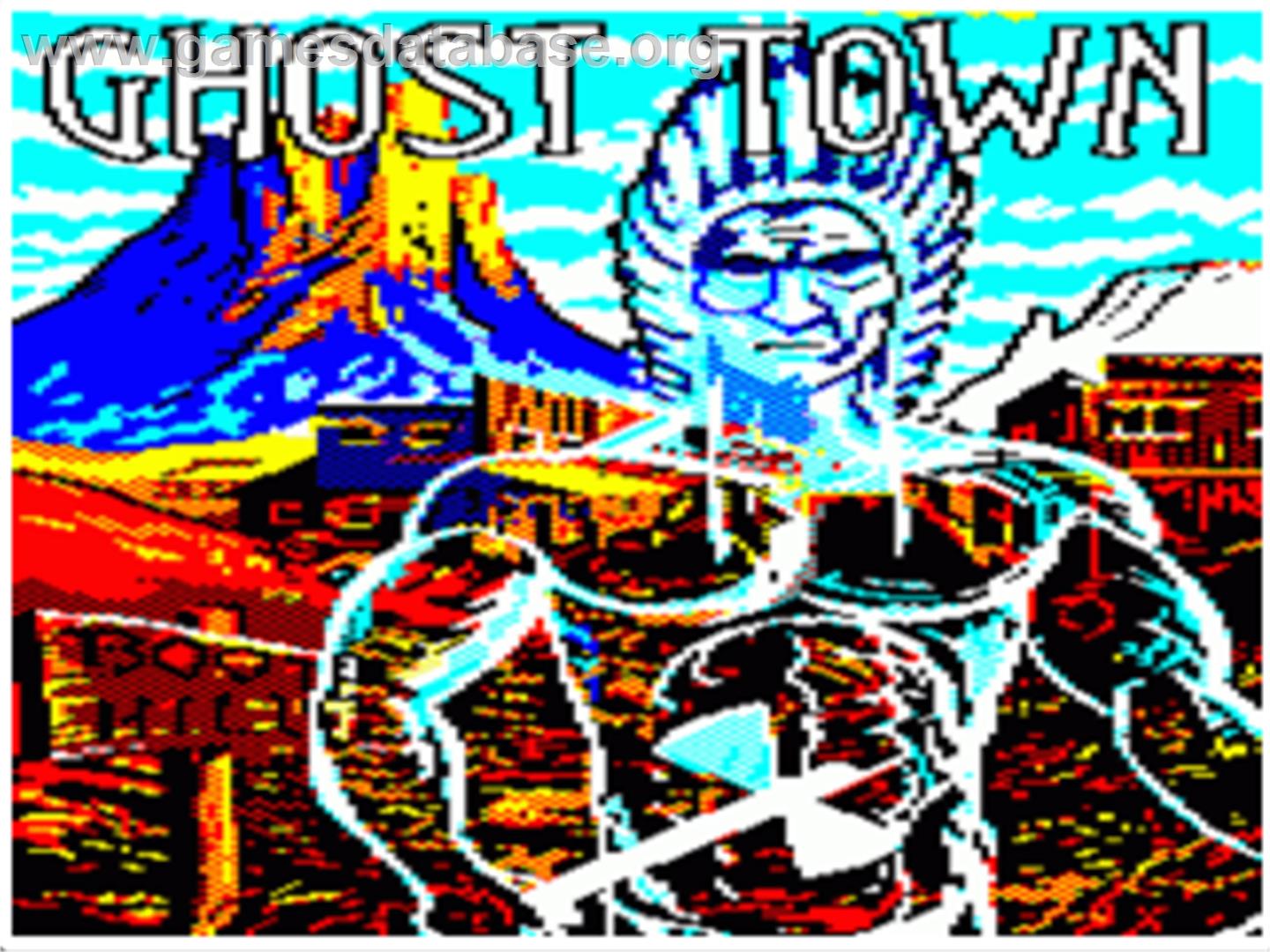 Ghost Town - Acorn Electron - Artwork - Title Screen