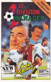 Box cover for 1st Division Manager on the Amstrad CPC.