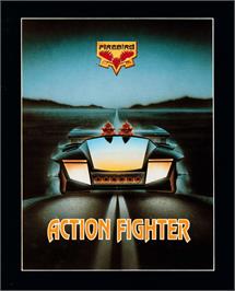 Box cover for Action Fighter on the Amstrad CPC.