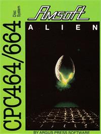 Box cover for Alien on the Amstrad CPC.