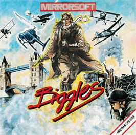 Box cover for Biggles on the Amstrad CPC.