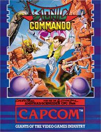 Box cover for Bionic Commando on the Amstrad CPC.