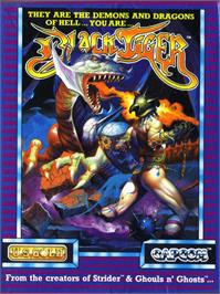 Box cover for Black Tiger on the Amstrad CPC.