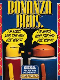 Box cover for Bonanza Bros. on the Amstrad CPC.