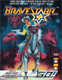 Box cover for BraveStarr on the Amstrad CPC.