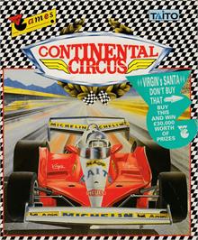 Box cover for Continental Circus on the Amstrad CPC.