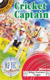 Box cover for Cricket Captain on the Amstrad CPC.