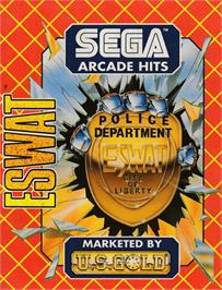 Box cover for E-SWAT: Cyber Police on the Amstrad CPC.