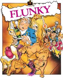 Box cover for Flunky on the Amstrad CPC.