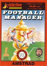 Box cover for Football Manager on the Amstrad CPC.