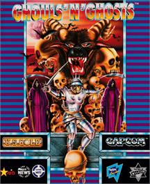 Box cover for Ghouls'n Ghosts on the Amstrad CPC.