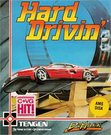 Box cover for Hard Drivin' on the Amstrad CPC.