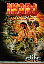 Box cover for Ikari Warriors on the Amstrad CPC.