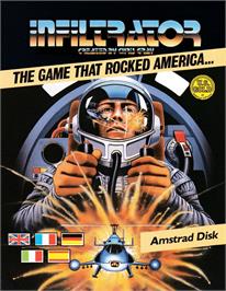 Box cover for Infiltrator on the Amstrad CPC.