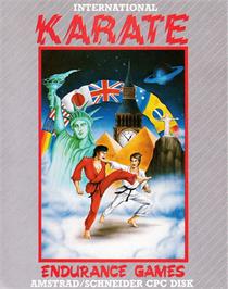 Box cover for International Karate on the Amstrad CPC.
