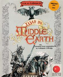 Box cover for J.R.R. Tolkien's War in Middle Earth on the Amstrad CPC.