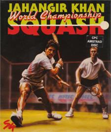 Box cover for Jahangir Khan's World Championship Squash on the Amstrad CPC.