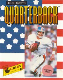 Box cover for John Elway's Quarterback on the Amstrad CPC.