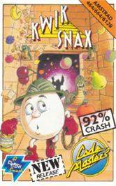 Box cover for Kwik Snax on the Amstrad CPC.