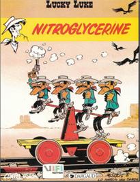 Box cover for Lucky Luke: Nitroglycerine on the Amstrad CPC.