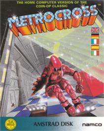 Box cover for Metro-Cross on the Amstrad CPC.