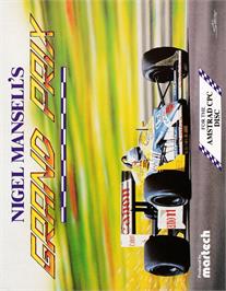 Box cover for Nigel Mansell's Grand Prix on the Amstrad CPC.