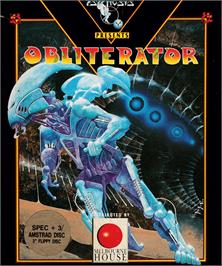 Box cover for Obliterator on the Amstrad CPC.