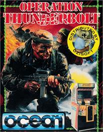 Box cover for Operation Thunderbolt on the Amstrad CPC.
