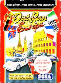Box cover for Out Run Europa on the Amstrad CPC.