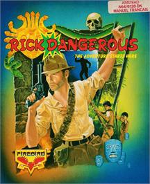 Box cover for Rick Dangerous on the Amstrad CPC.