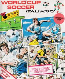 Box cover for Rick Davis' World Trophy Soccer on the Amstrad CPC.
