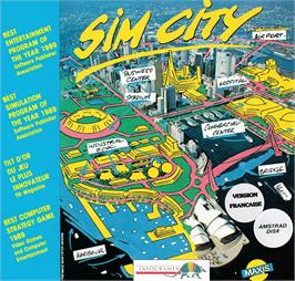 Box cover for Sim City on the Amstrad CPC.