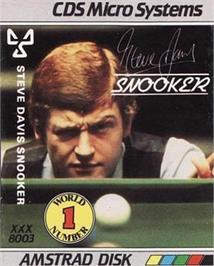 Box cover for Steve Davis Snooker on the Amstrad CPC.