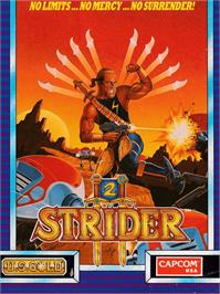 Box cover for Strider 2 on the Amstrad CPC.