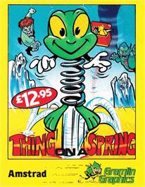 Box cover for Thing on a Spring on the Amstrad CPC.