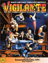 Box cover for Vigilante on the Amstrad CPC.